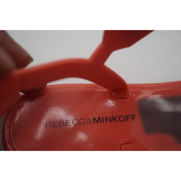 Rebecca Minkoff Jana Studded Jelly Ankle Strap Sandal Salmon Color Size 9.5/40 - Picture 8 of 13